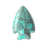 14x20 Block Turquoise (Simulated) ARROWHEAD CABOCHONS