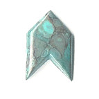 11x28mm Block Turquoise (Simulated) CHEVRON CABOCONS