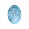 18x25mm Block Turquoise (Simulated) OVAL CABOCHON