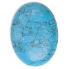30x40mm Block Turquoise (Simulated) OVAL CABOCHON