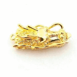 16x27mm Gold Filled Dragon Head BOX CLASP