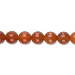 8mm Carnelian Agate ROUND Beads