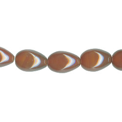 17x19mm Carnelian TEARDROP/EGG Beads