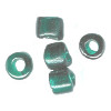 7mm to 8mm Transparent Green *Old Style* French Glass CROW Beads