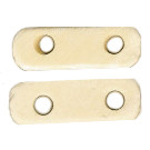 6x18mm Natural Bone 2-Hole SPACER BAR Components - Drilled Front to Back, Narrow Side