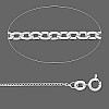 24" Finished Sterling Silver 1.25mm Round CABLE CHAIN Necklace with Spring Clasp