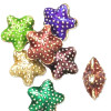 8x16mm Gold-Plated Assorted Cloisonne STARFISH Beads
