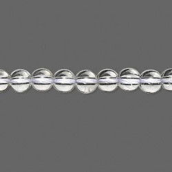 6mm Crystal Rock Quartz ROUND Beads