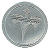 20mm *Vintage* German Silver Flat Round Thunderbird CONCHO Blank