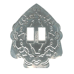 35x44mm Nickel Plated Slotted Arrowhead CONCHO