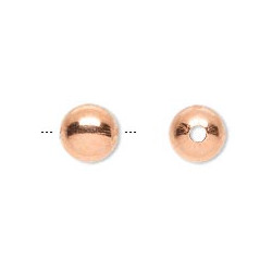 8mm Copper Smooth ROUND Beads