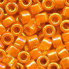 DB0161: 11/o MIYUKI DELICAS - Opaque Orange Luster