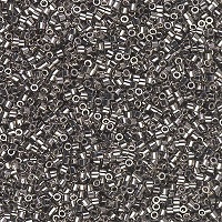 DBS0021: 15/o MIYUKI DELICA™ - Opaque Nickel Plated (Steel)
