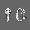 15mm Surgical Steel Lever-Back EAR CLIPS, 4mm Dome & Loop