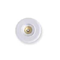 11mm Gold-Plated BULLET CLUTCH EARRING BACKS with Plastic Comfort Disc