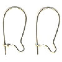 8x17mm Gold-Filled Curved Back Kidney EAR WIRES