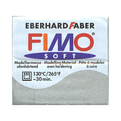 2 oz. FIMO® SOFT Silver (8020-81) POLYMER CLAY