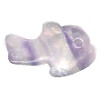 10x18mm 3-D Fluorite FISH Animal Fetish Bead