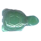 15x20mm Green Agate TURTLE Animal Fetish Bead