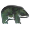 34x50mm Dark Green Serpentine BEAR Animal Fetish Pendant/Focal Bead