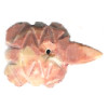 15x22mm Pink Serpentine TURTLE Animal Fetish Bead