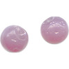 9mm Translucent Pink Pressed Glass PINK GRAPEFRUIT Charm Beads
