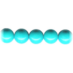 8mm Stabilized Blue Turquoise ROUND Beads