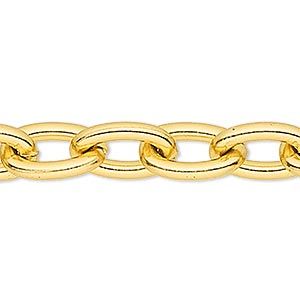 32" Goldtone Large 5x7 Oval Link CHAIN, Continuous Link (No Clasp)