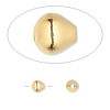 5x5mm 22kt Gold-Plated TEARDROP Beads