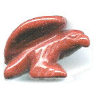 15x22mm 3-D Red Goldstone EAGLE/HAWK Animal Fetish Bead