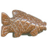15x24mm 3-D Red Goldstone FISH Animal Fetish Bead