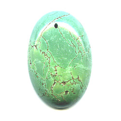 20x29mm Green Chalk Turquoise (Magnesite) OVAL CABOCHON Pendant/Focal Bead