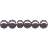 6mm Opaque Luster Dark Brown Czech Pressed Glass Smooth ROUND Pearl Beads
