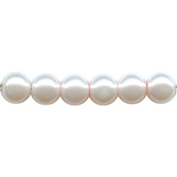 6mm Light Pink Luster Czech Pressed Glass SMOOTH ROUND  Pearl Beads