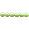 6mm Mint Green Luster Czech Pressed Glass SMOOTH ROUND Pearl Beads