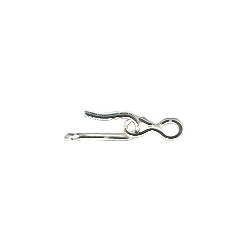 14mm Silver Plated Hook & Eye CLASPS