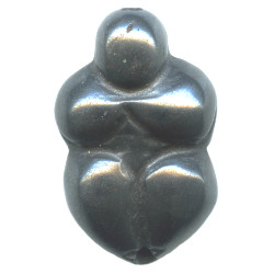 16x25mm Hematite (Flat-Back) GODDESS Bead