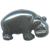 14x22mm Hematite HIPPO Animal Fetish Bead