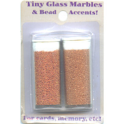 Halcraft Tiny Glass Marbles & Bead Accents - Bronze Age #83618
