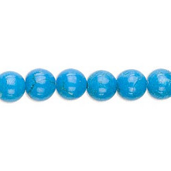 8mm Turquoise Dyed Howlite ROUND Beads