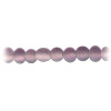 4-5mm Transparent Amethyst Matte Lampwork ROUND Beads