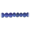 4-5mm Transparent Cobalt Blue Matte Lampwork ROUND Beads