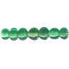 4-5mm Transparent Emerald Green Lampwork ROUND Beads