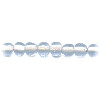 4-5mm Transparent Light Blue Lampwork ROUND Beads