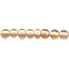 4-5mm Transparent Light TopazLampwork ROUND Beads