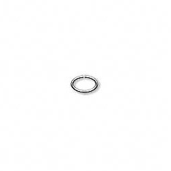 4x6mm Oval Silver-Plated (20 gauge) JUMP RINGS