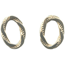 15x20mm Fancy Oval Gold Plated (12.5 gauge) JUMP RINGS