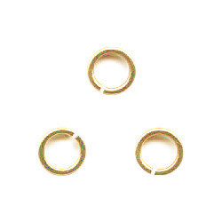4.5mm Round Gold Plated (22 gauge) JUMP RINGS