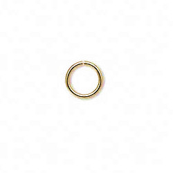 8.5mm Smooth Round Gold Plated (18 gauge) JUMP RINGS