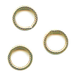 7mm Fancy Round Gold Plated (19 gauge) JUMP RINGS